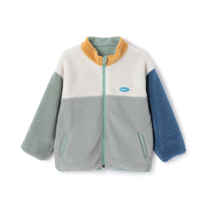 雙面配色羊羔絨外套