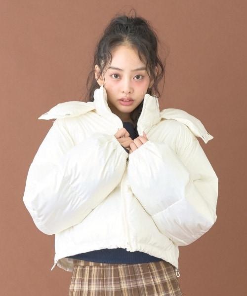 拼色加厚棉服【韓國時尚】