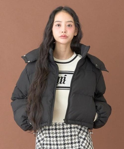 拼色加厚棉服【韓國時尚】