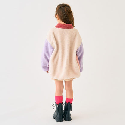 雙面配色羊羔絨外套