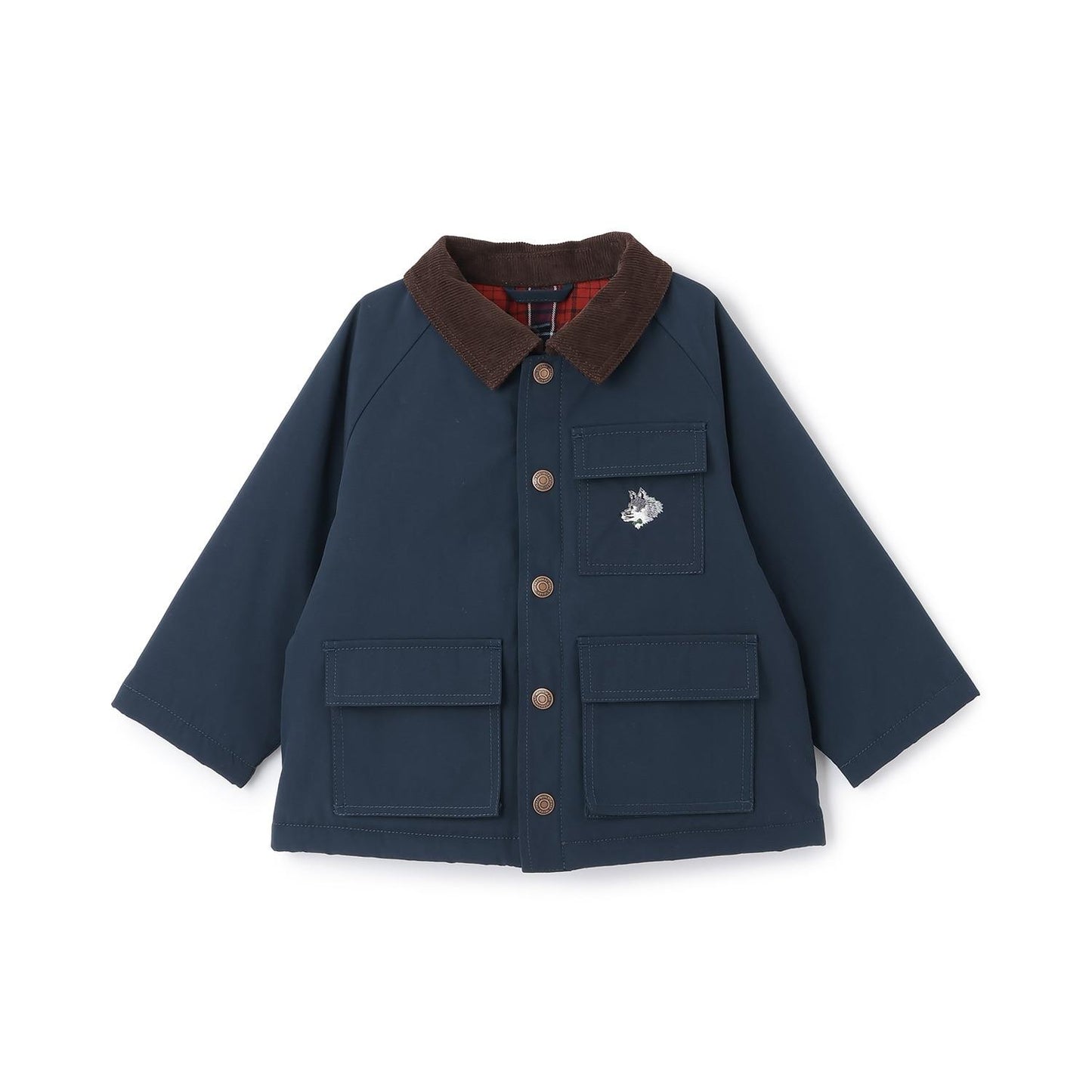 狼刺繡狩獵夾克