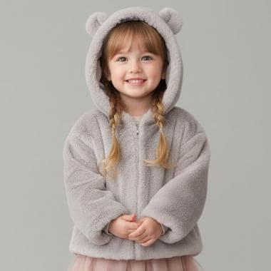 貓咪絨毛連帽衫托特包