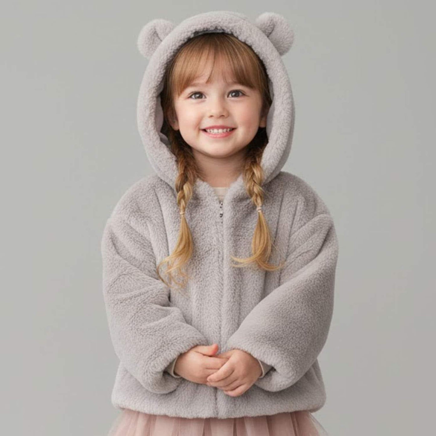 貓咪絨毛連帽衫托特包