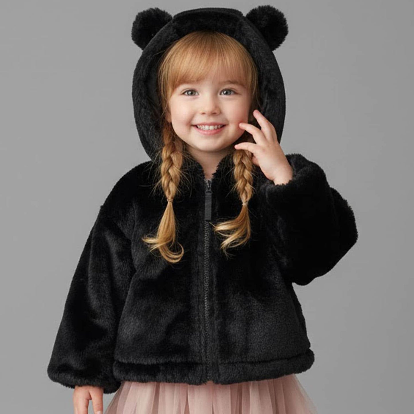 貓咪絨毛連帽衫托特包