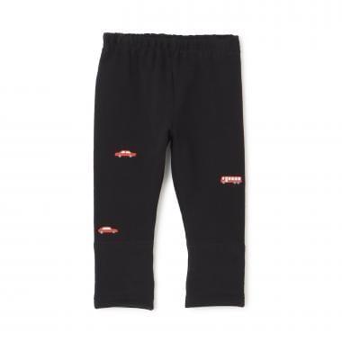 車線刺繡彈力加絨衛褲