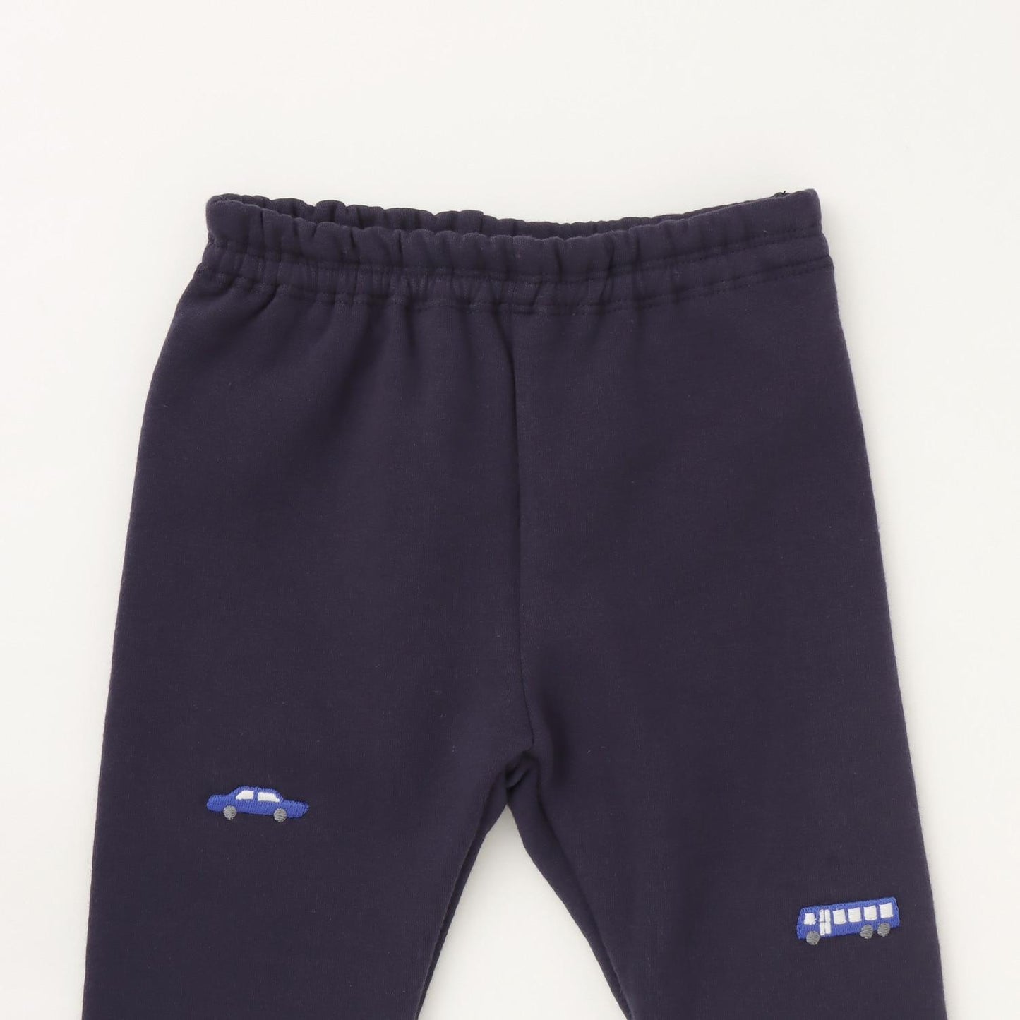 車線刺繡彈力加絨衛褲