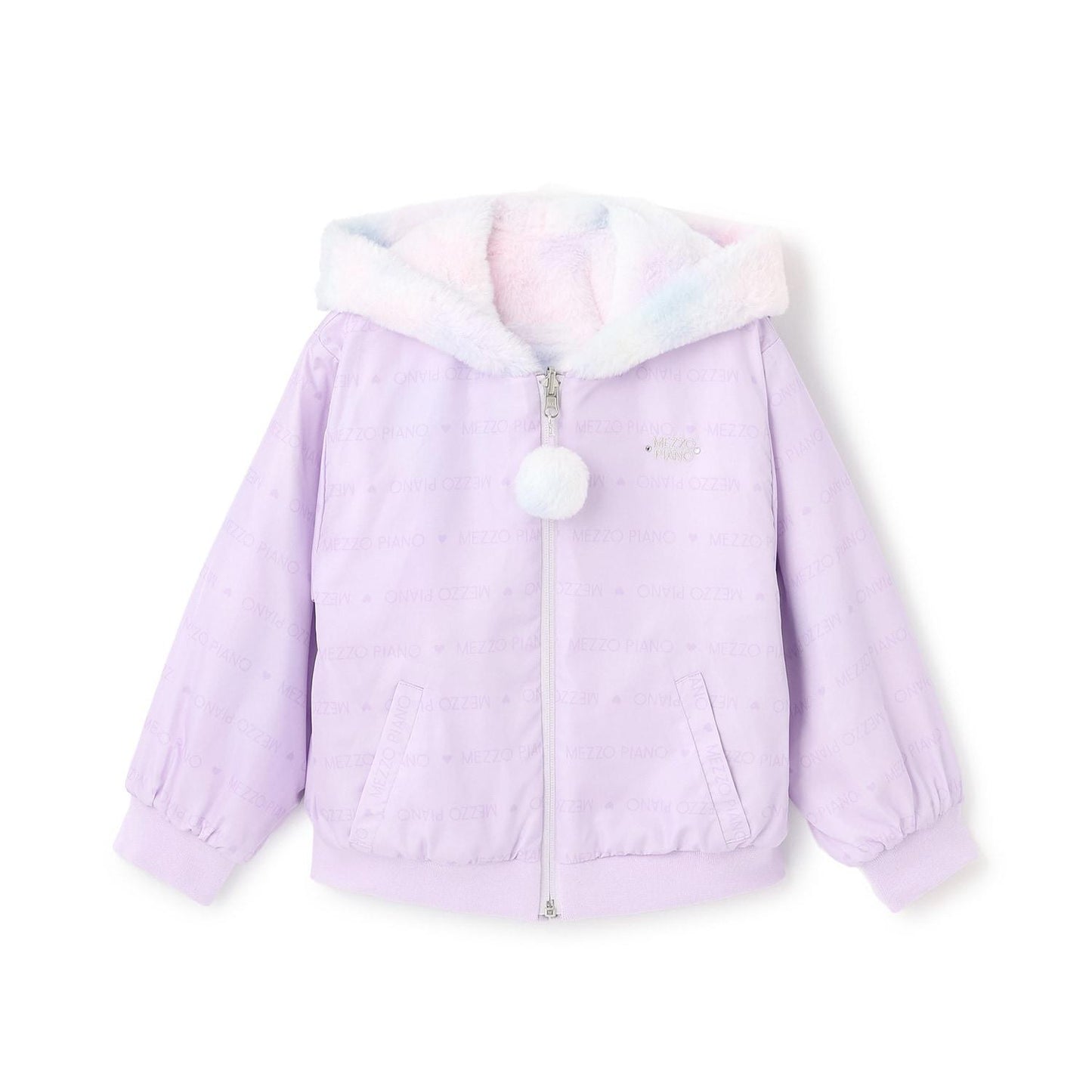 可雙面穿仿皮草短夾克