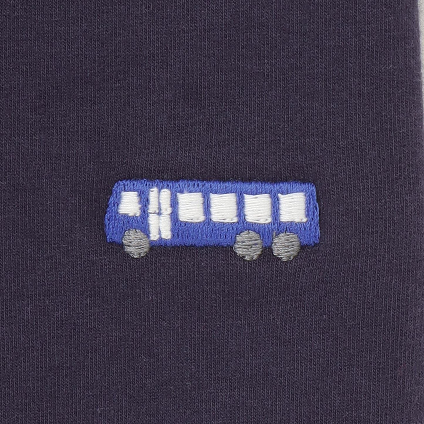 車線刺繡彈力加絨衛褲