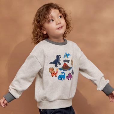 恐龍貼布繡衛衣