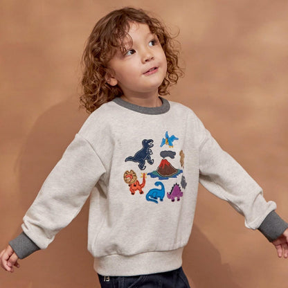 恐龍貼布繡衛衣