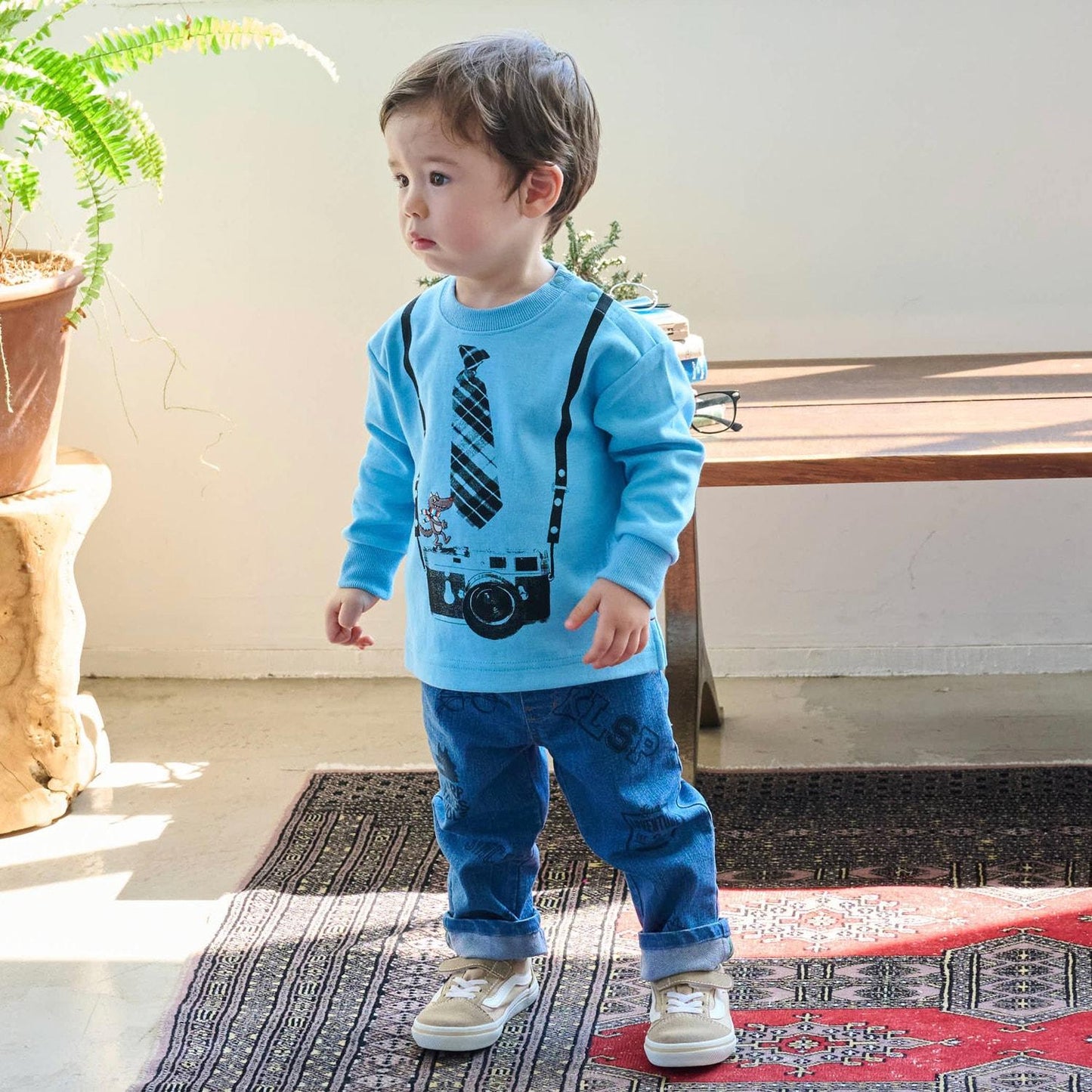 相機錯視印花衛衣