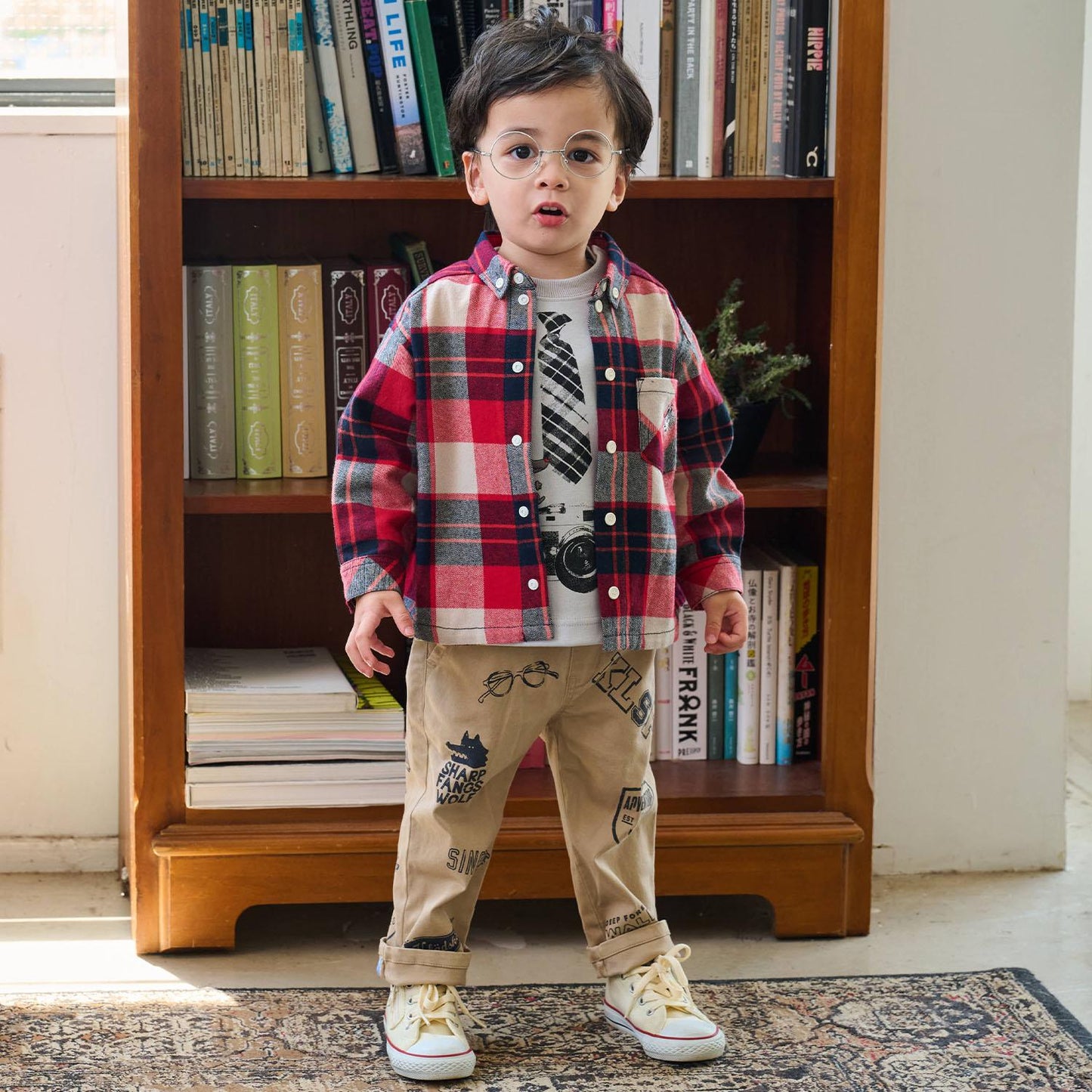 相機錯視印花衛衣