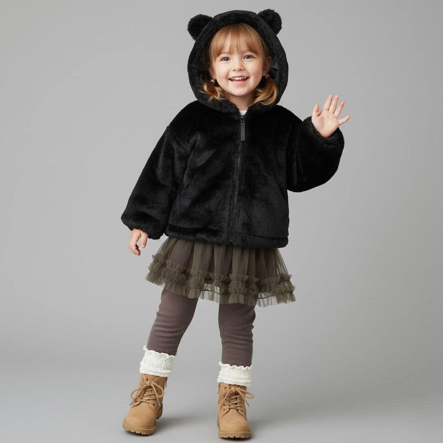 貓咪絨毛連帽衫托特包