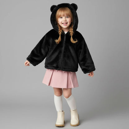 貓咪絨毛連帽衫托特包