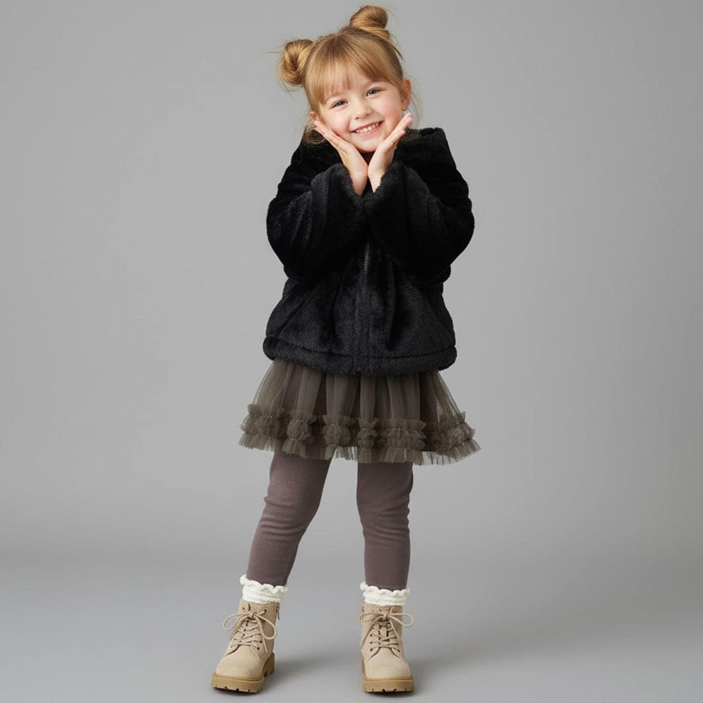 貓咪絨毛連帽衫托特包