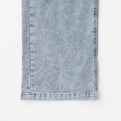 蕾絲拼接牛仔褲