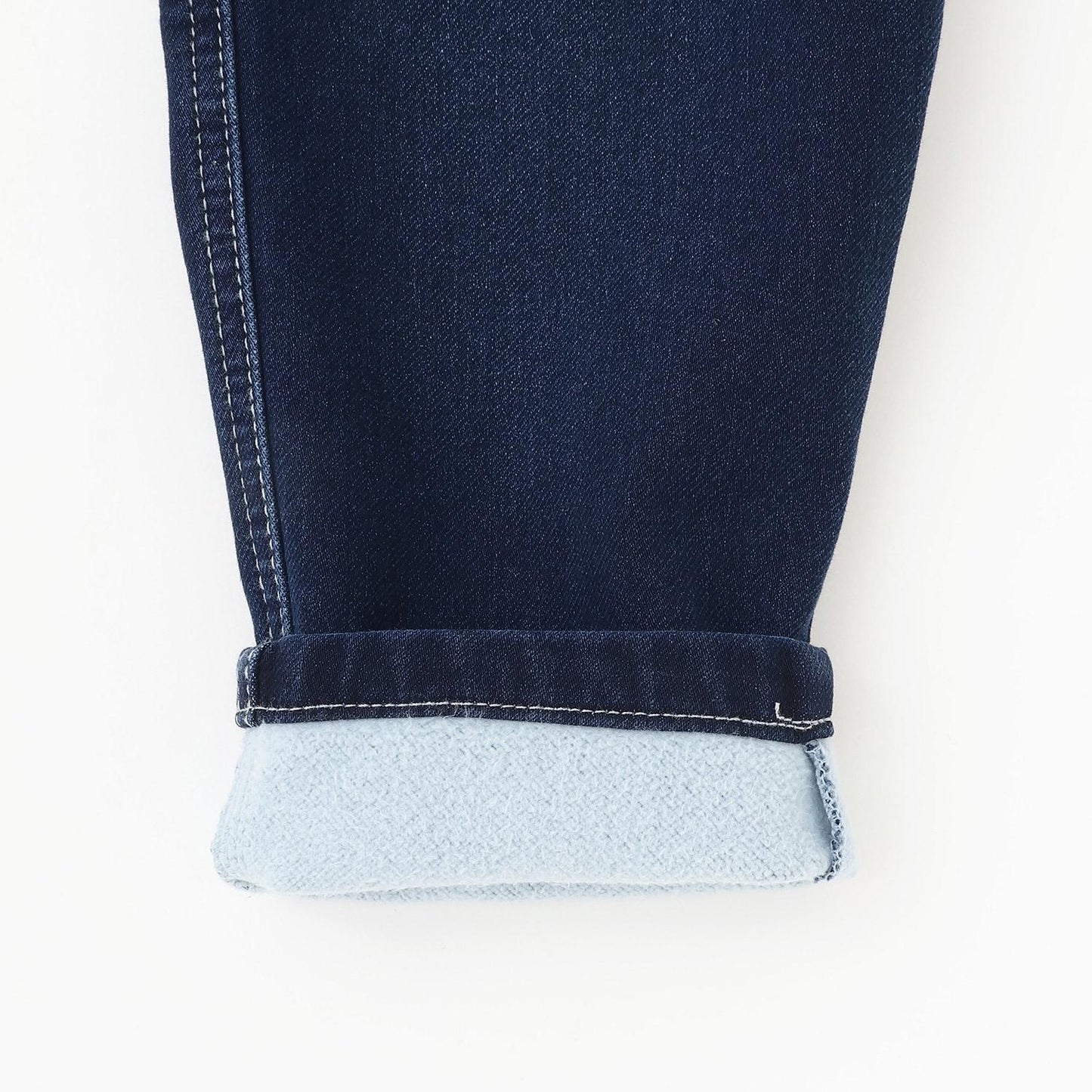 彈力牛仔工裝褲