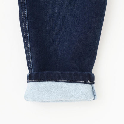 彈力牛仔工裝褲