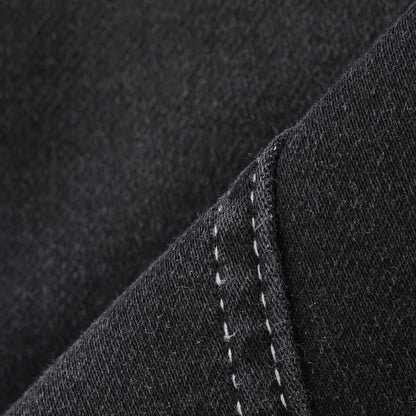 彈力牛仔雙膝工裝褲