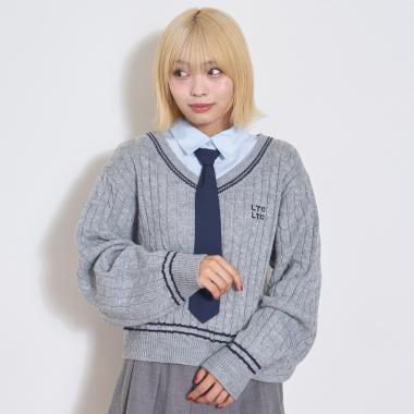 帶領層疊針織衫