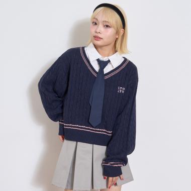 帶領層疊針織衫