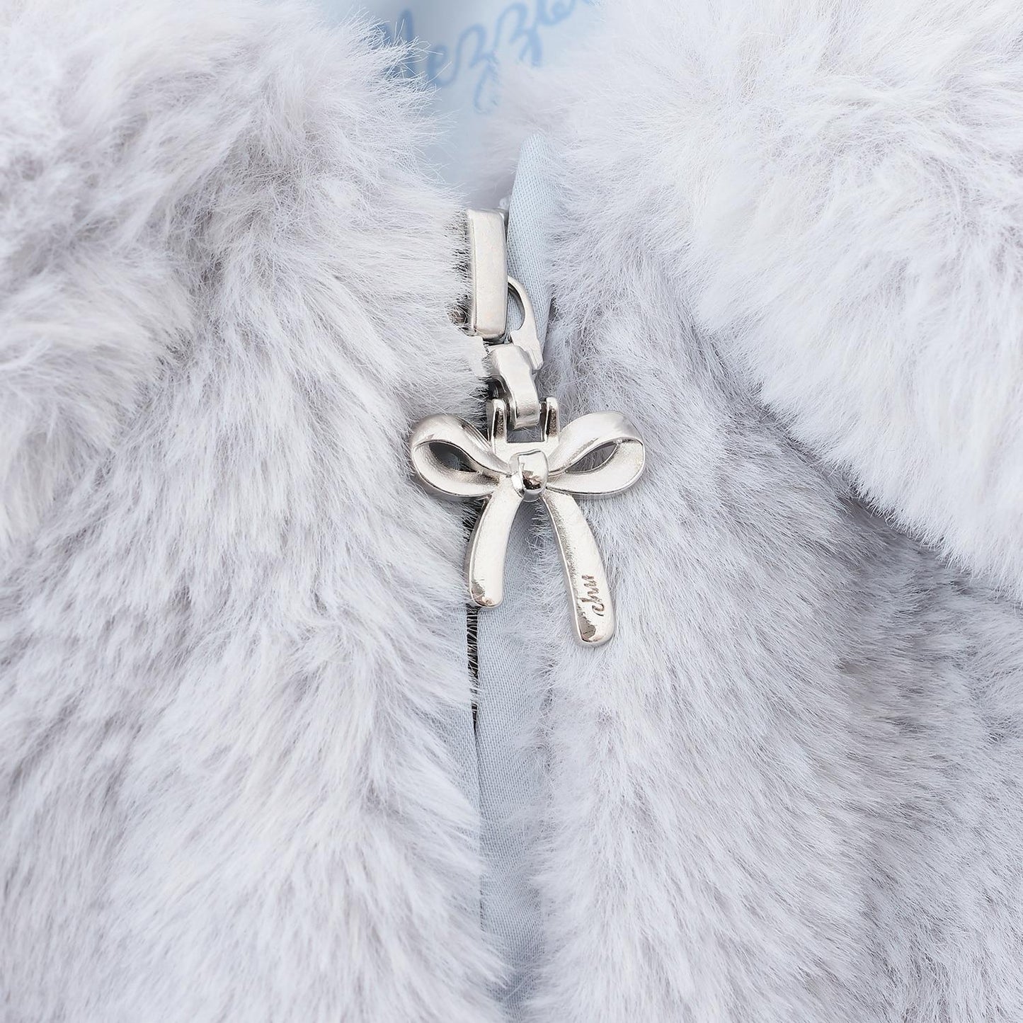 蓬鬆仿皮草飛行夾克