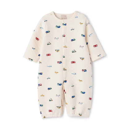 絎縫汽車圖案兩用連體衣