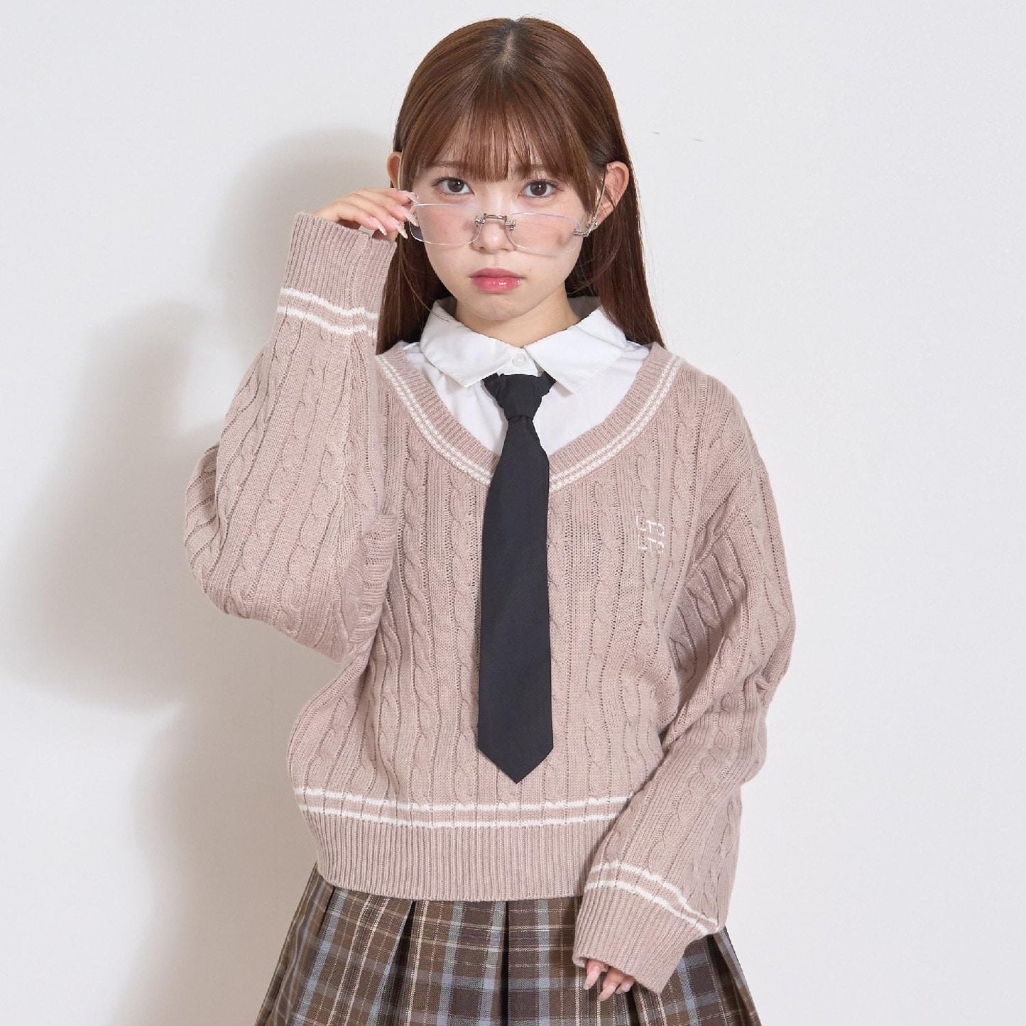 帶領層疊針織衫