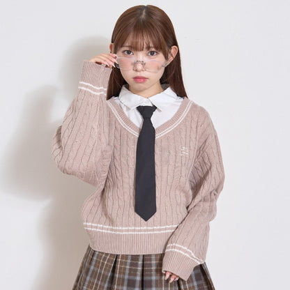 帶領層疊針織衫