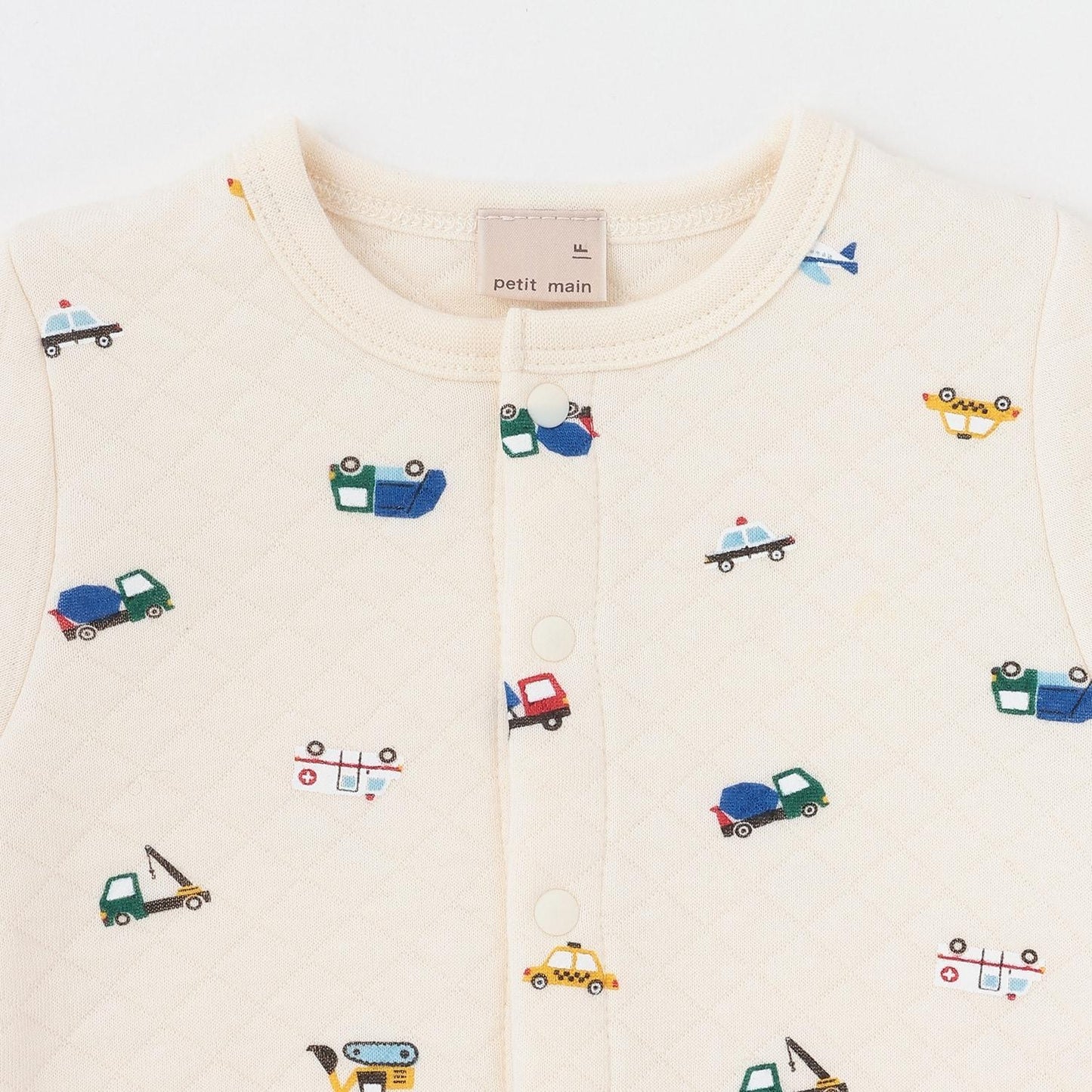 絎縫汽車圖案兩用連體衣