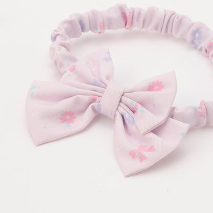 【BOX付】花朵蝴蝶結圖案圍裙&髮帶套裝