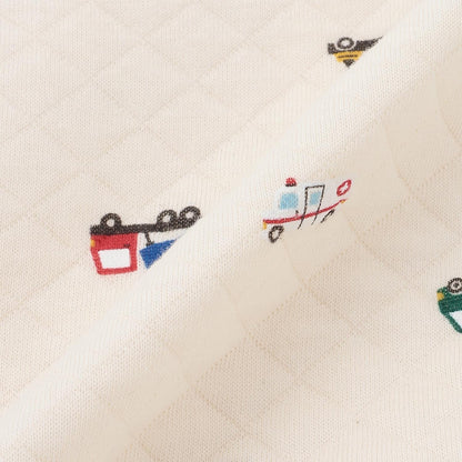 絎縫汽車圖案兩用連體衣