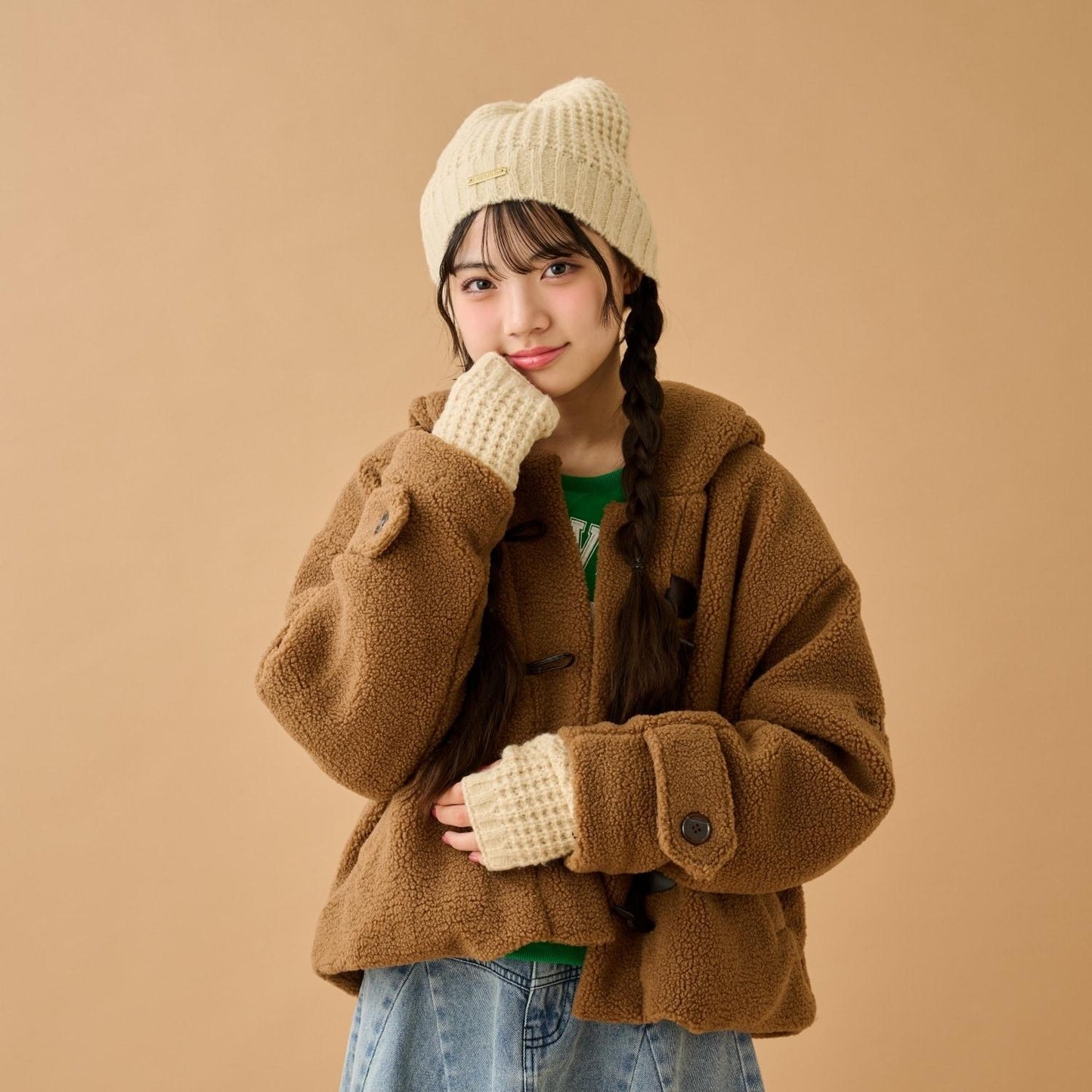 華夫格編織針織帽