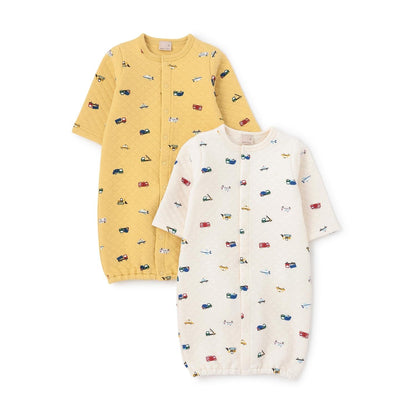 絎縫汽車圖案兩用連體衣