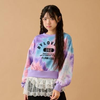 扎染學院風衛衣