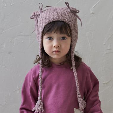 棉花糖貓耳針織帽