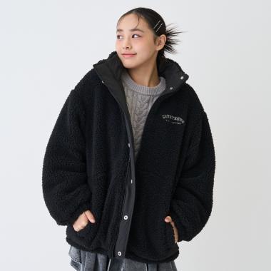 可雙面穿羊羔絨飛行夾克