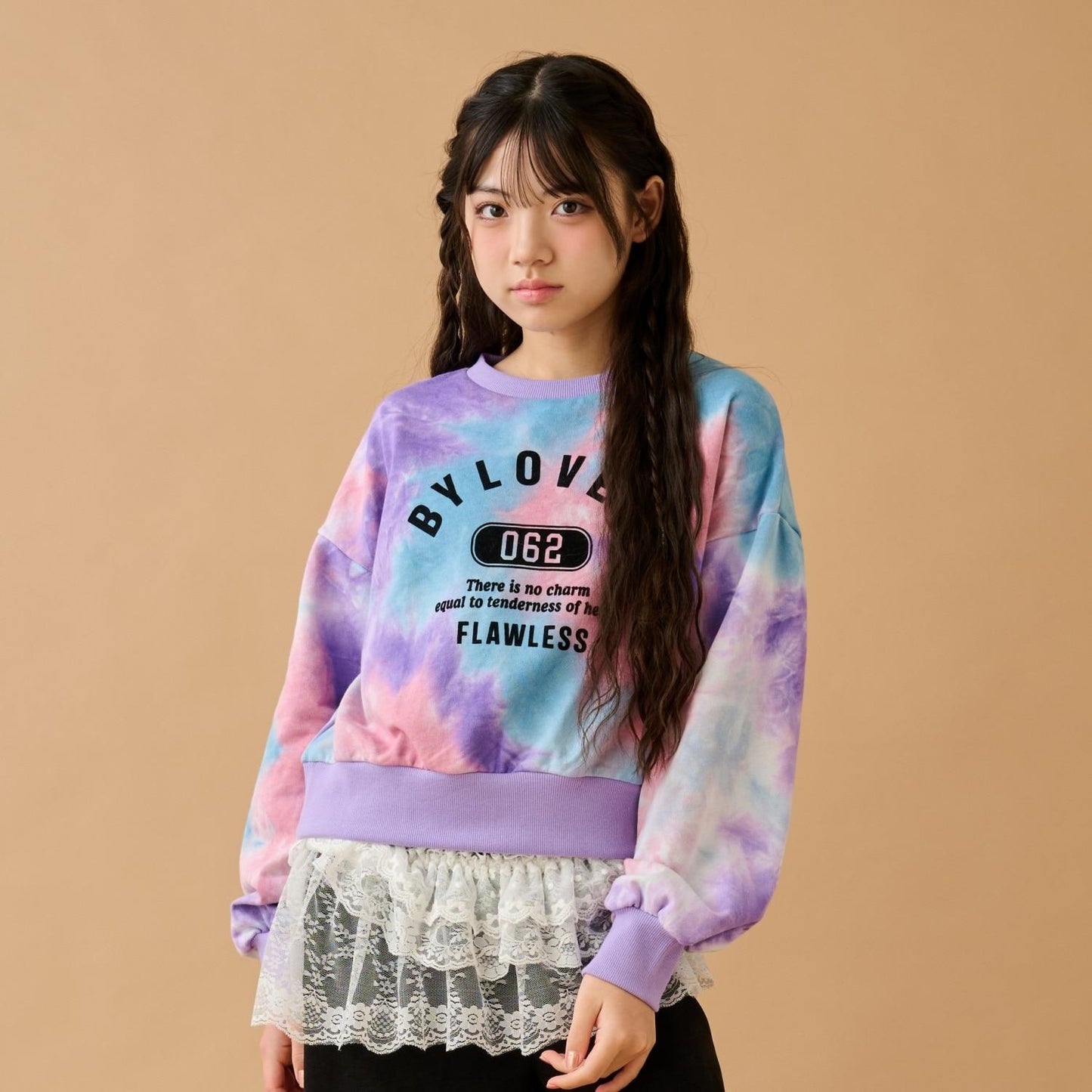 扎染學院風衛衣