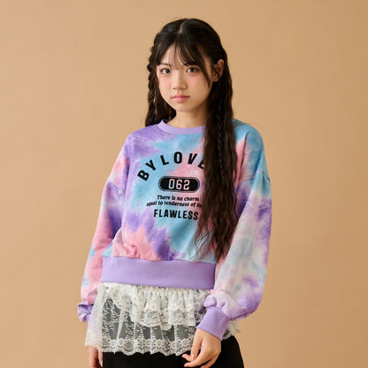 扎染學院風衛衣