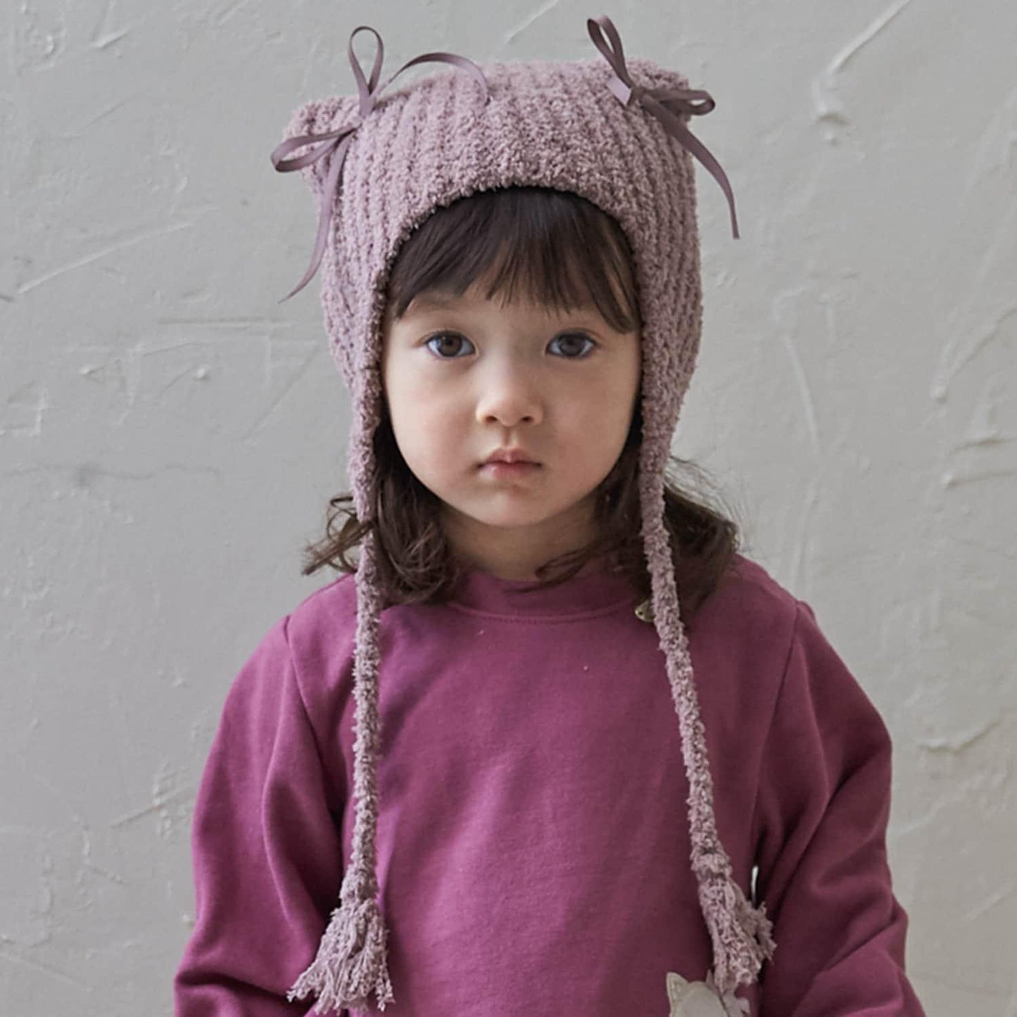 棉花糖貓耳針織帽