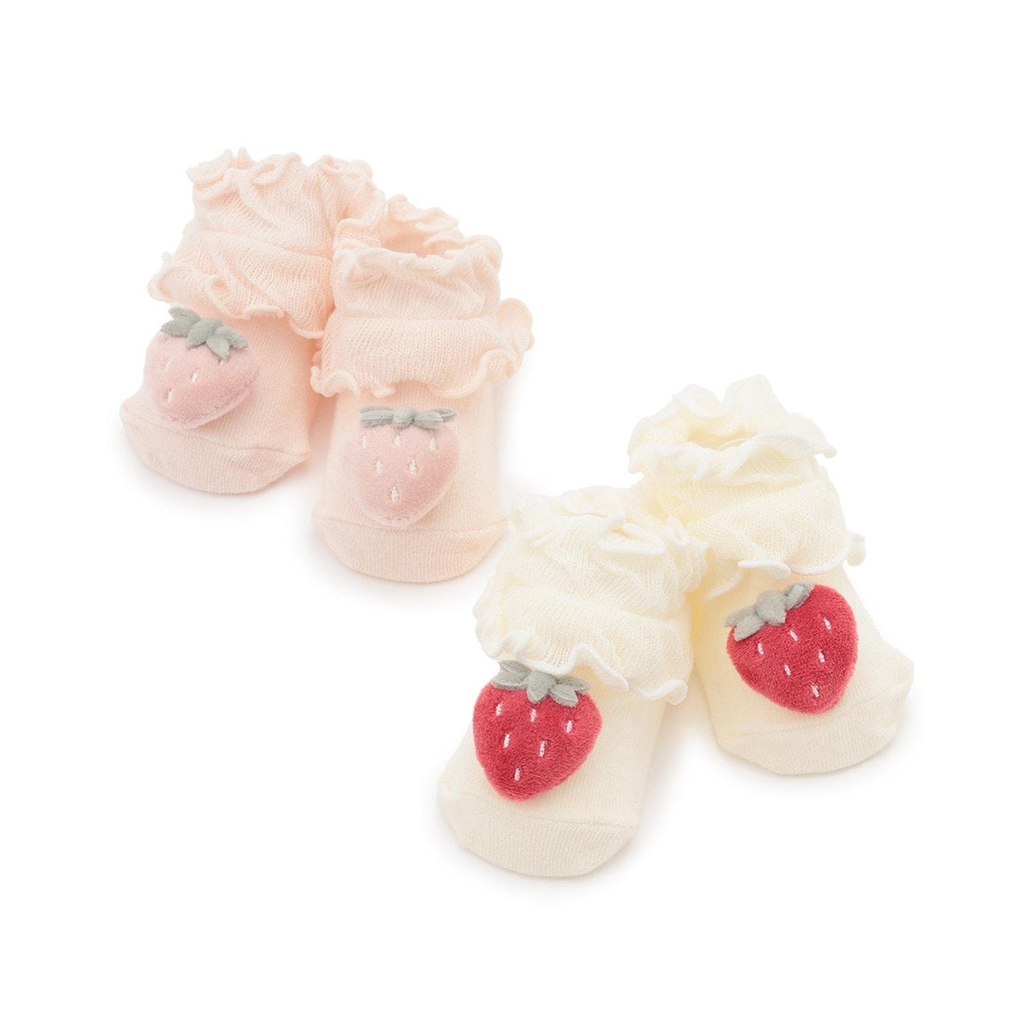 草莓圖案短襪