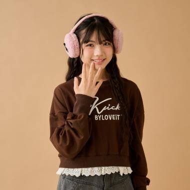 下襬蕾絲套頭衫