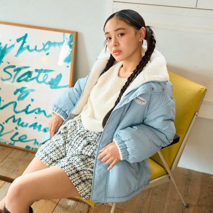 可雙面穿羊羔絨飛行夾克