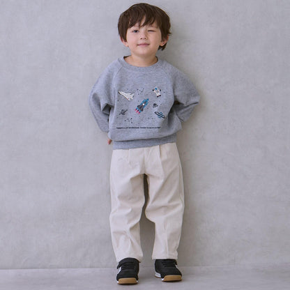 寬鬆剪裁褶皺長褲