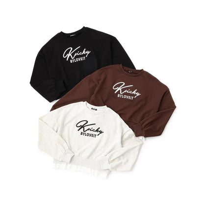 下襬蕾絲套頭衫