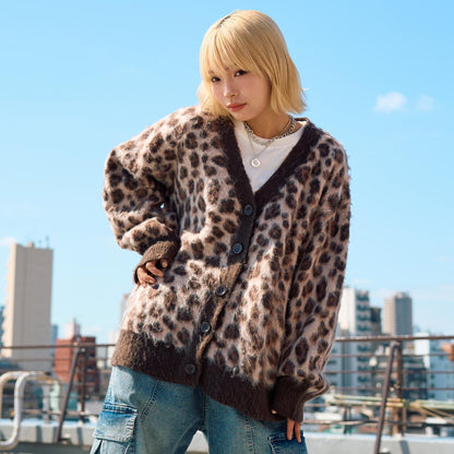 【LTXC】長毛絨寬鬆開衫