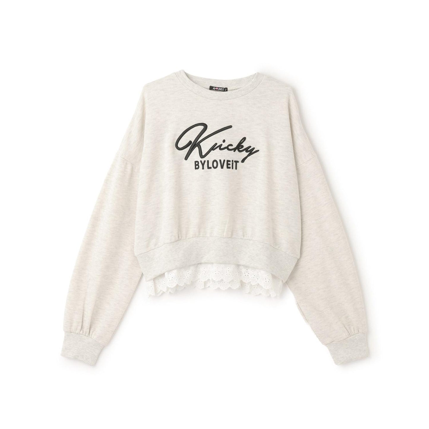 下襬蕾絲套頭衫