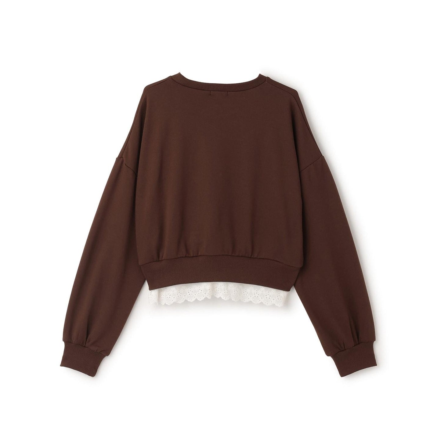 下襬蕾絲套頭衫