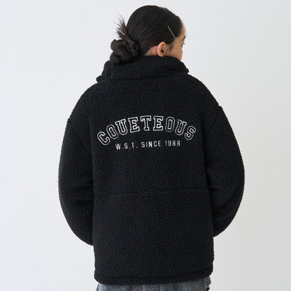 可雙面穿羊羔絨飛行夾克