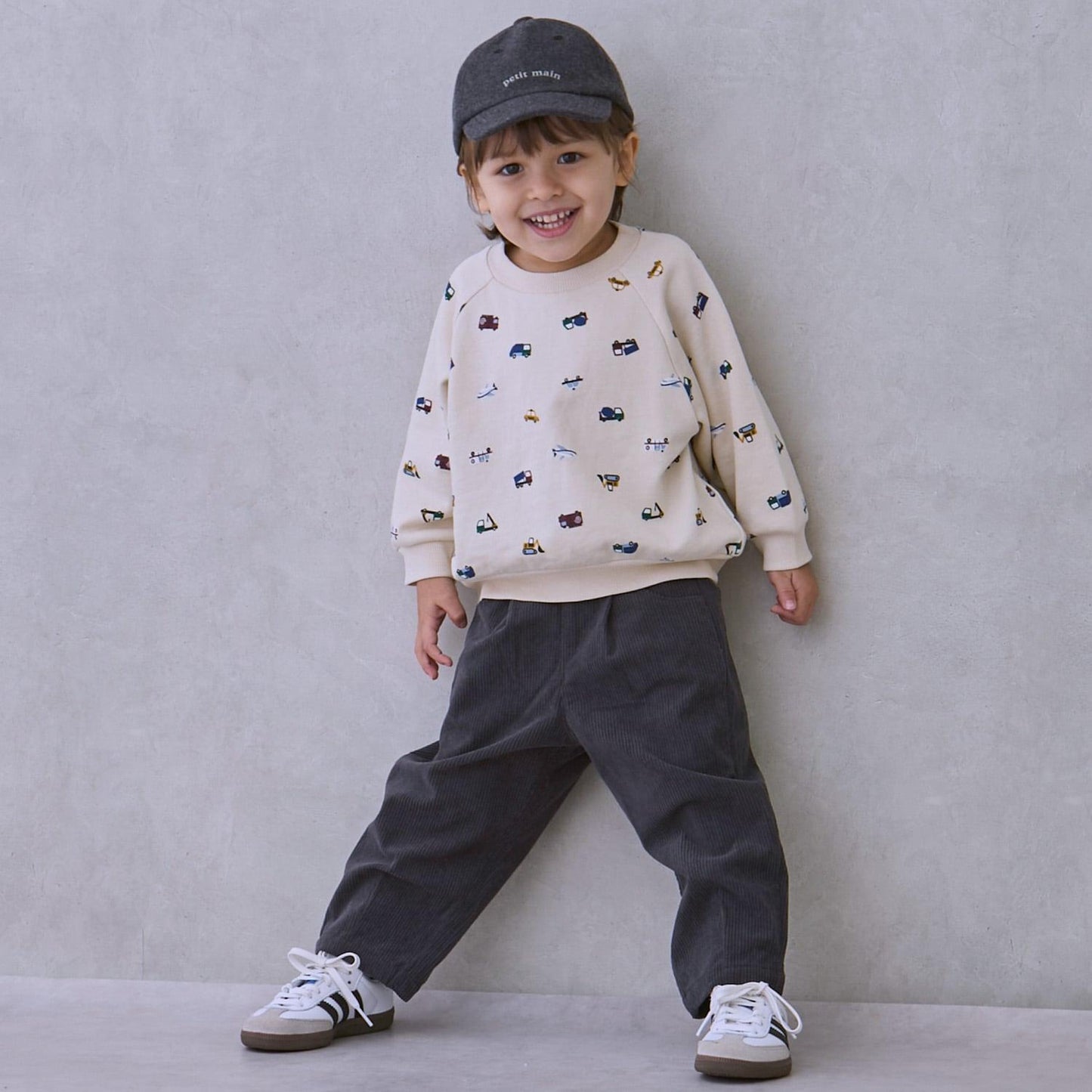 寬鬆剪裁褶皺長褲